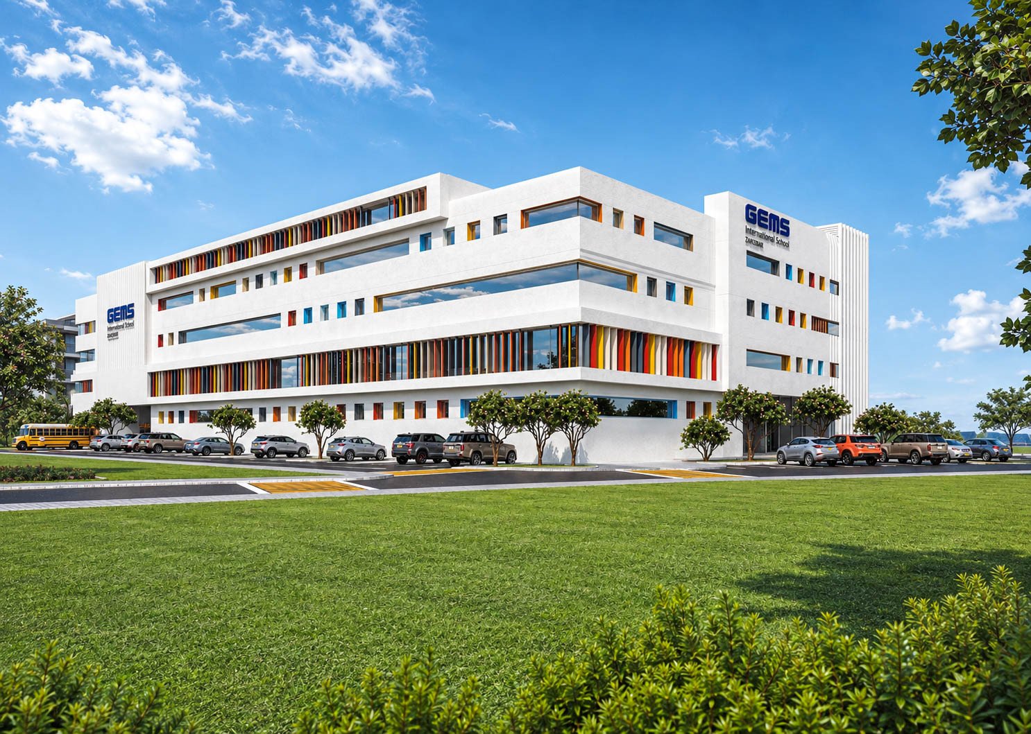 GEMS International School Zanzibar — wide exterior view of the campus and grounds